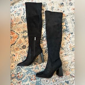 DENKI OVER THE KNEE SQUARE TOE BOOT